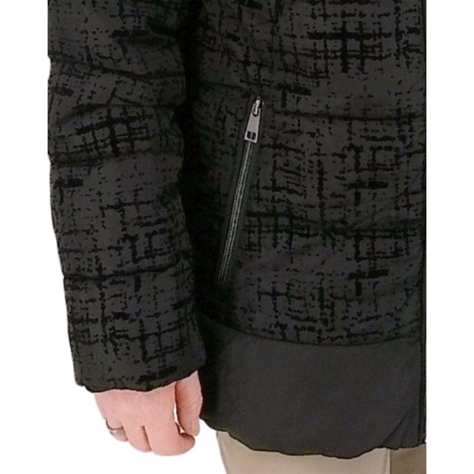 Barbara Lebek winterjas 30670052 print Zwart